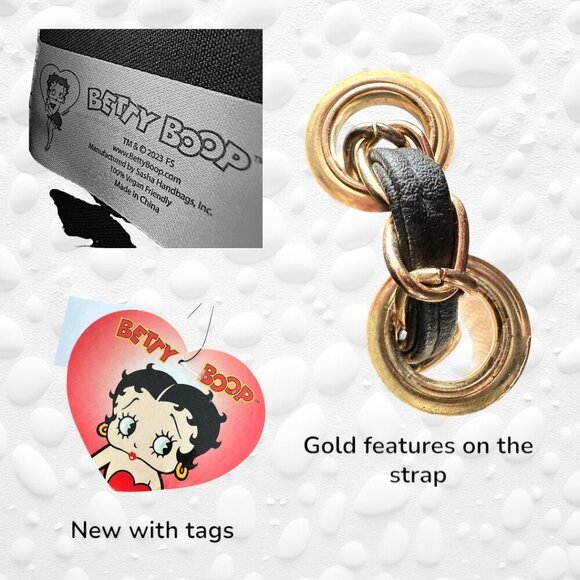 Betty Boop Polka Dot crossbody/handbag.  New with tags.  Versatile! - Picture 4 of 6